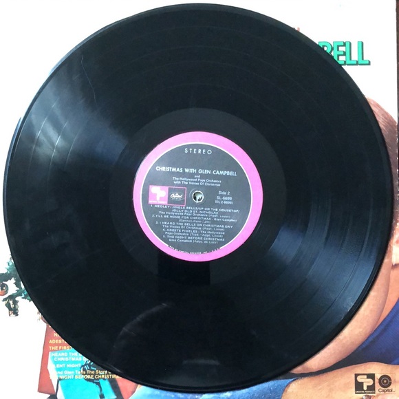 Glen Campbell...Christmas With Vinyl Lp - Picture 5 of 6